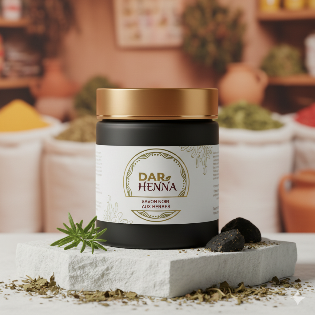 Savon noir aux herbes Dar Henna