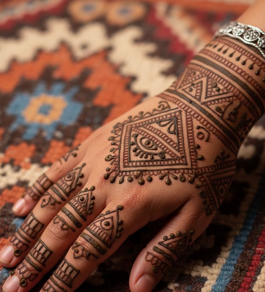 Motifs de henné berbère amazigh