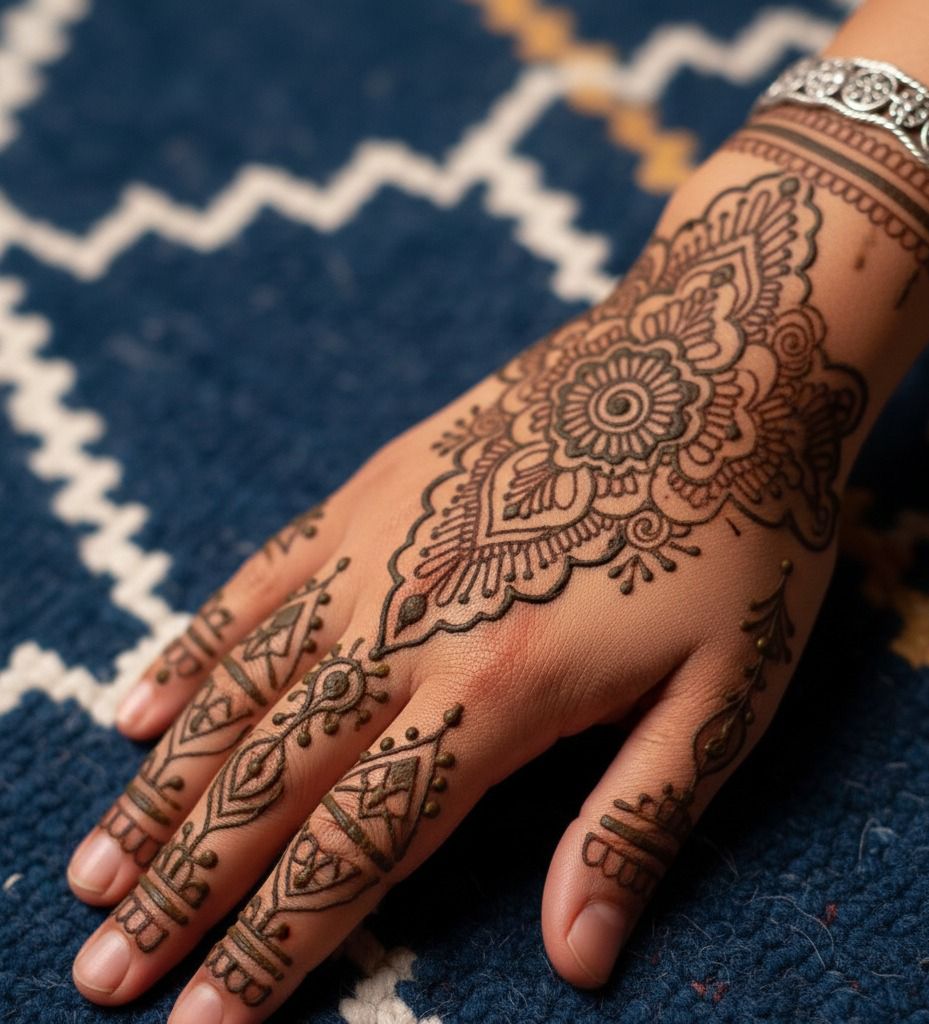 Motifs de henné berbère amazigh