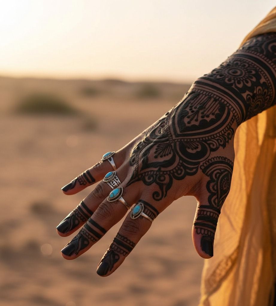 Tatouage henné sahraoui du sud